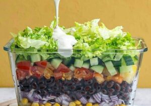 Layered Bean Salad