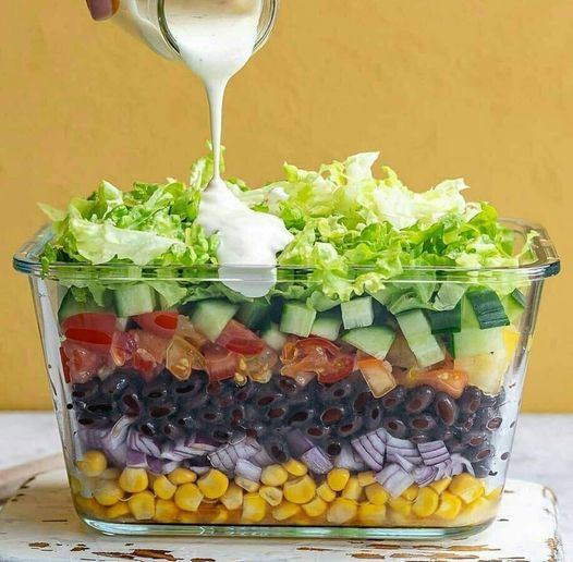 Layered Bean Salad