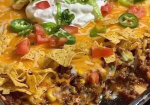 Walking Taco Casserole