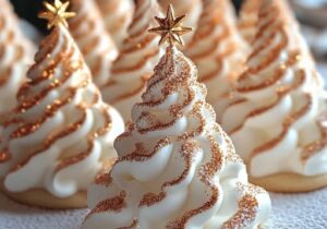 Meringue Christmas Tree Cookies