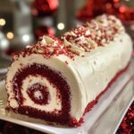 Red Velvet Cake Roll with Cream Cheese Frosting