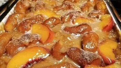 Old Time Oven Peach Cobbler