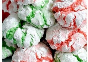 Christmas Crinkle Cookies