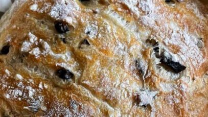 No-Knead Olive Artisan Bread