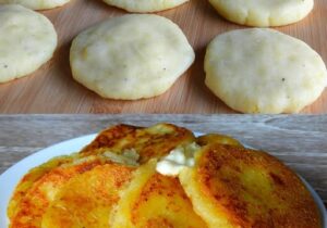 Potato mozzarella pancakes: you'll need to try these patties