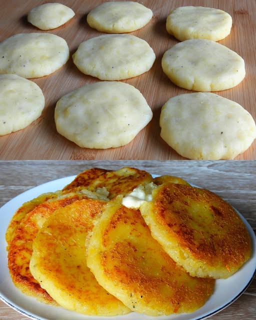 Potato mozzarella pancakes: you'll need to try these patties