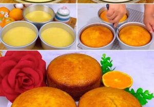 Egg-free and super fluffy recipe: Orange cake with 5 ingredients