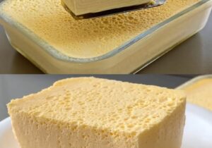 Glass Tray Condensed Milk Pudding
