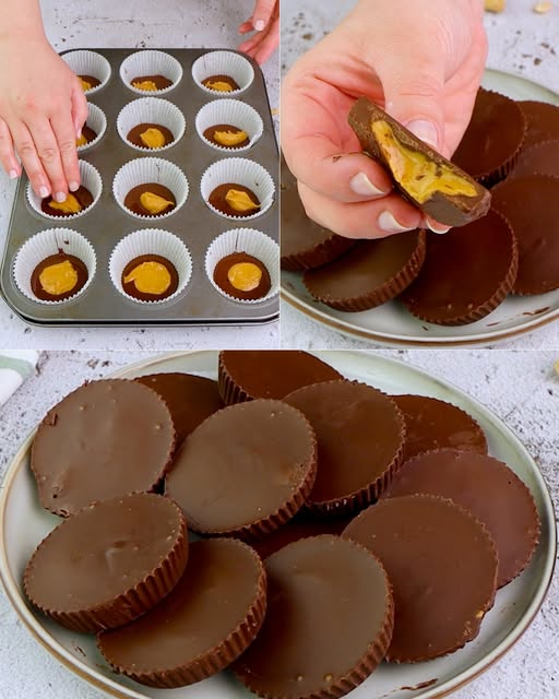 Easiest Homemade Peanut Butter Cups (3 Ingredients Only!)