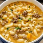 One Pot Macaroni Cheeseburger Soup