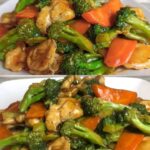 Recipe stir-fried broccoli and carrots with chicken