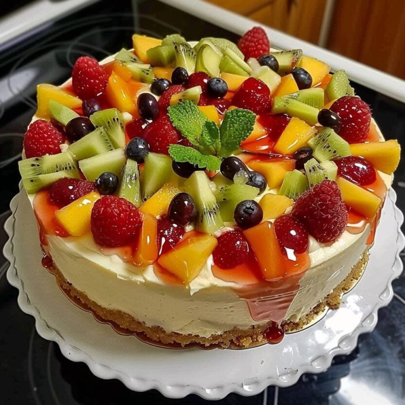 White Chocolate Strawberry Cheesecake