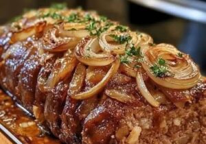 Meatloaf With Onion Gravy