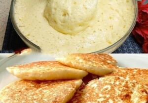 Flavorful and airy pancakes without flour