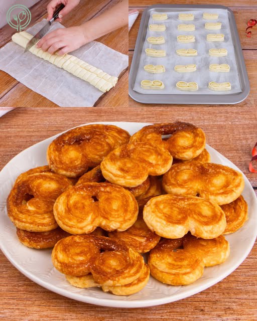 3-Ingredients Puff Pastry Palmiers (Easy Prussians)