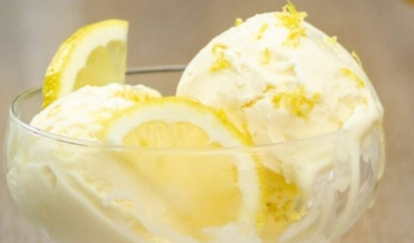 Effortless Lemon Ice Cream: A Sugar-Free Delight with Just Three Ingredients