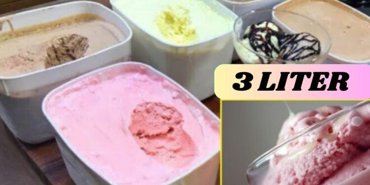 3-Liter Ice Cream: Quick and Easy Recipe with Few Ingredients