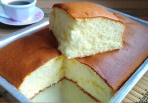 Condensed milk cotton cake