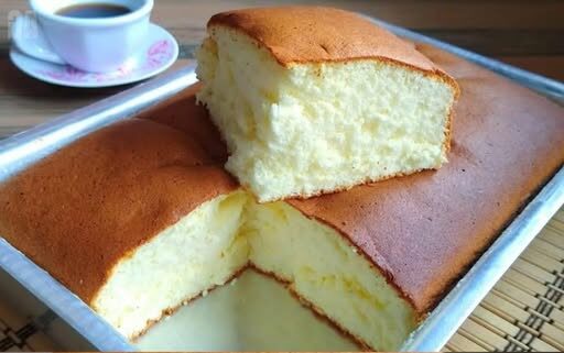 Condensed milk cotton cake