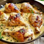 Creamy Mushroom Chicken Thighs Recipe