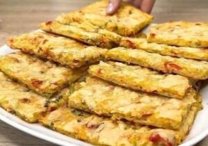 Savory Potato Pancake with Creamy Yogurt Sauce