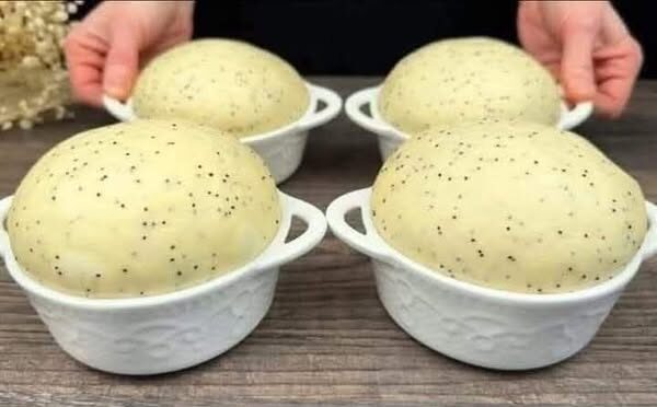 Air Fryer Poppy Seed Brioche Buns