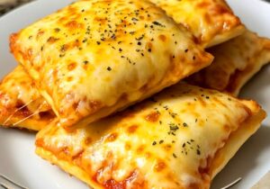 Homemade Easy Cheesy Pizza Pockets