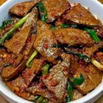 Fried Pork Liver with Ginger and Chili