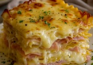Lasagna with Ham and Cheese
