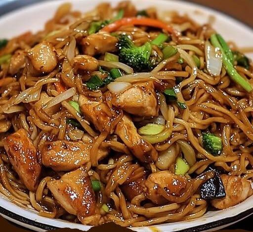 Garlic Chicken Lo Mein