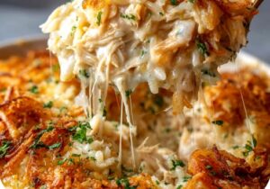 French Onion Chicken Rice Casserole