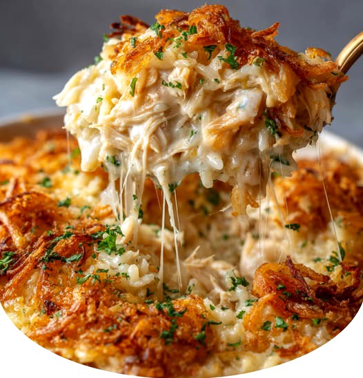 French Onion Chicken Rice Casserole