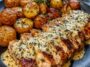Creamy Garlic Chicken with Roasted Baby Potatoes